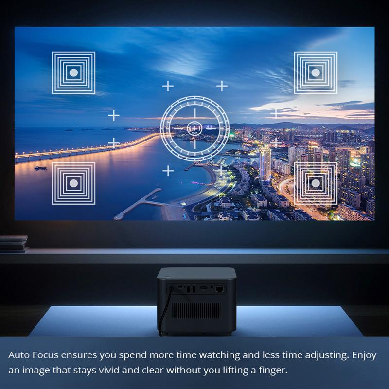 Vivicine Модернизированный A6 пылезащитный 1920x1080 WIFI Smart Bluetooth Android 9.0 1080p Full HD домашний кинотеатр видеопроектор