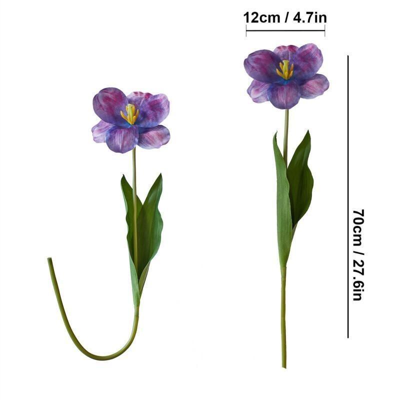 Высококачественные ощущения от цветущих тюльпанов. Искусственные тюльпаны. Поддельные цветы. Фотографии на открытом воздухе. Украшения для обеденного стола и гостиной.