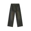Men's Summer New Product Retro and Nostalgic Feng Shui Wash Straight Tube, Mop Floor, Make Old Jeans