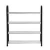 Plastic Aluminum Metal Standing Shoe Rack DIY Shoes Storage Shelf Home Organizer 4 Tiers