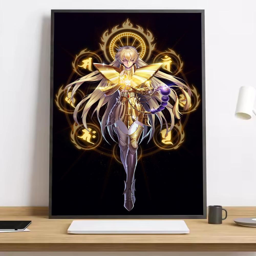 Saint Seiya Classic Anime Painting Calligraphy HD Canvas Poster living room bedroom bar aesthetic decoration