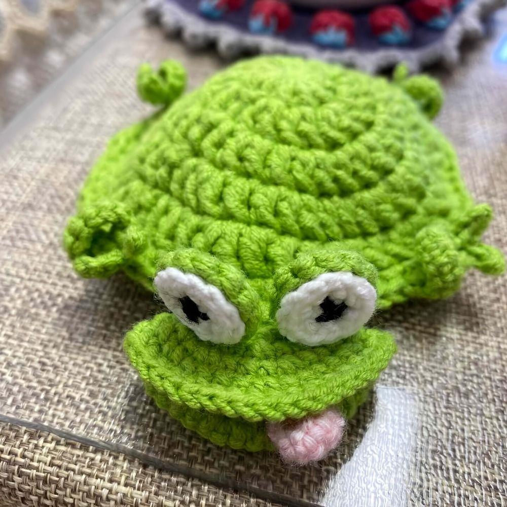 Creative Crochet Squirrel Coasters Pressable Drink Insulation Pad Gift Water Cup Mat Tableware