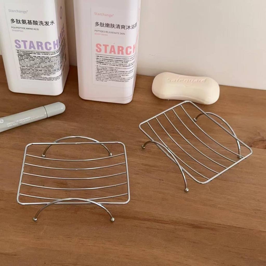 Мыльница на присоске, без сверления, настенная, дренажная полка, держатель для мыла в ванной комнате, органайзер из нержавеющей стали с решеткой для дома, ванной комнаты