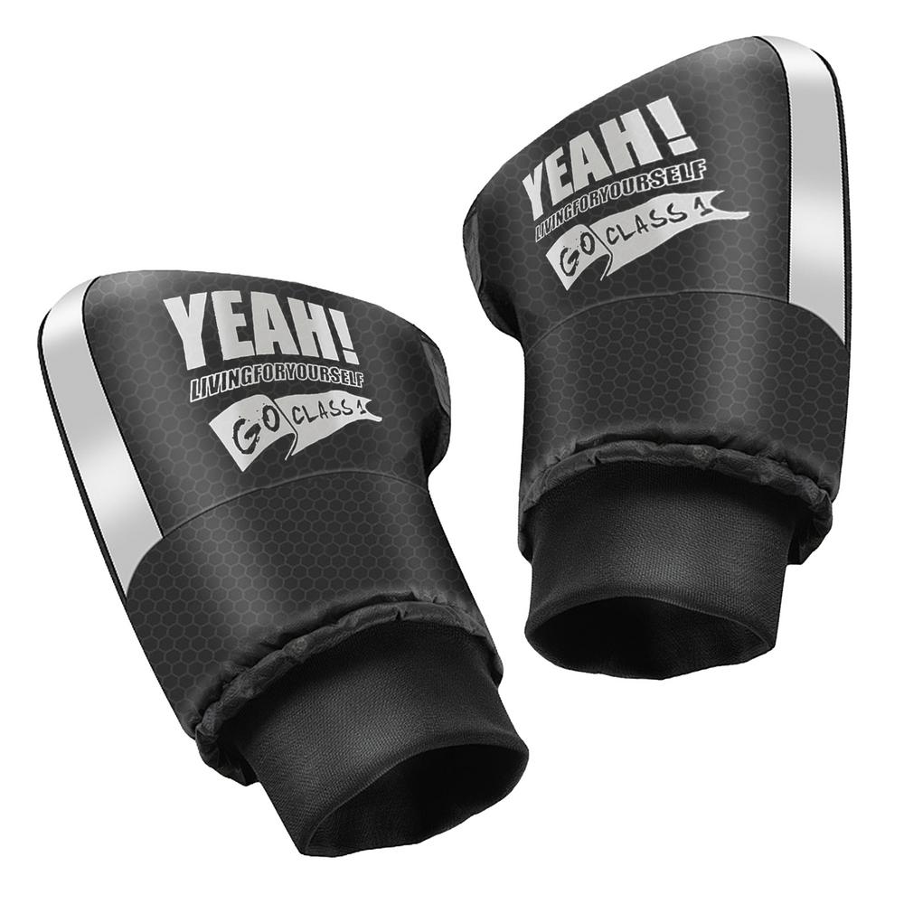 1 Pair Motorcycle Handlebar Muffs Winter Cycling Gloves Waterproof Handle Bar Mitts Snowmobile E-Bike Motorbike Thermal Gloves