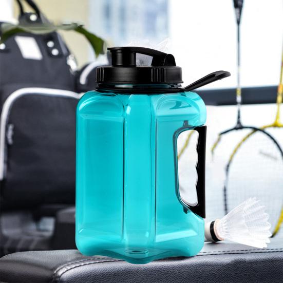 Sports Water Bottle with Handle Food Grade BPA Free Leak-Resistant Wide Opening Design Water Jug Fitness Sports Bottle
