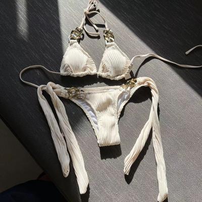 Сексуальный новый раздельный купальник цепочка бикини купальник бикини