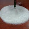 Fashion Home Decoration Children's Toy Carpet Christmas Plush Skirt Pure White Long Haired Christmas Tree Skirt