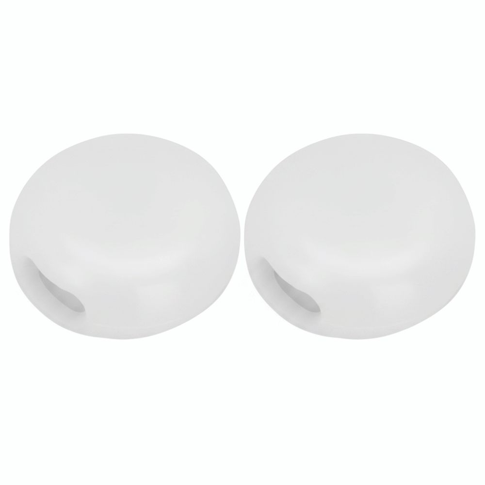 400pcs Black White Color Silicone Toggles Buckle Adjustment Buckle Clip DIY Crafts Supplies