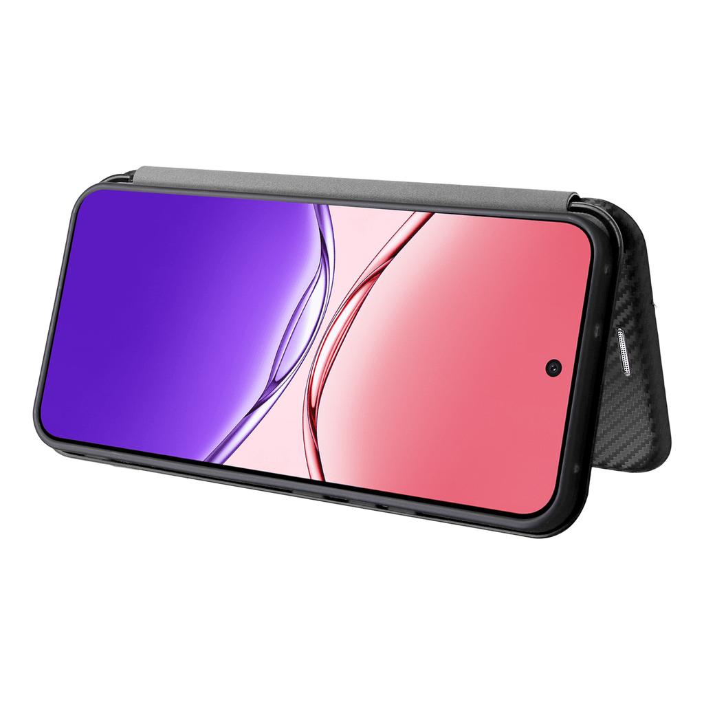 Чехол для Oppo F29 5G с текстурой углеродного волокна, противоударный, из ПУ кожи, чехол для телефона