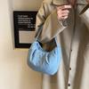 Spring and Summer Simple Underarm Canvas Bag Niche Fashion Messenger Bag Commuter Travel Shoulder Bag