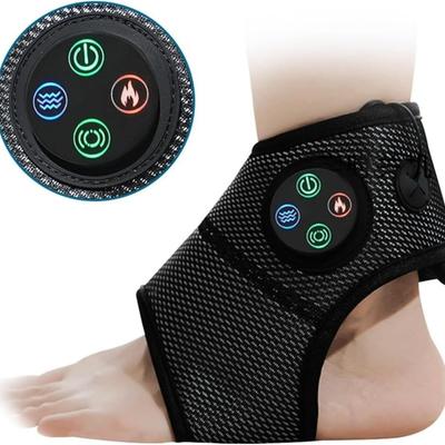 Электрический массажер для лодыжек, нагревающий вибрационный массажер для стоп и лодыжек, массаж компрессионной терапией, растяжение суставов и связок, для восстановления А