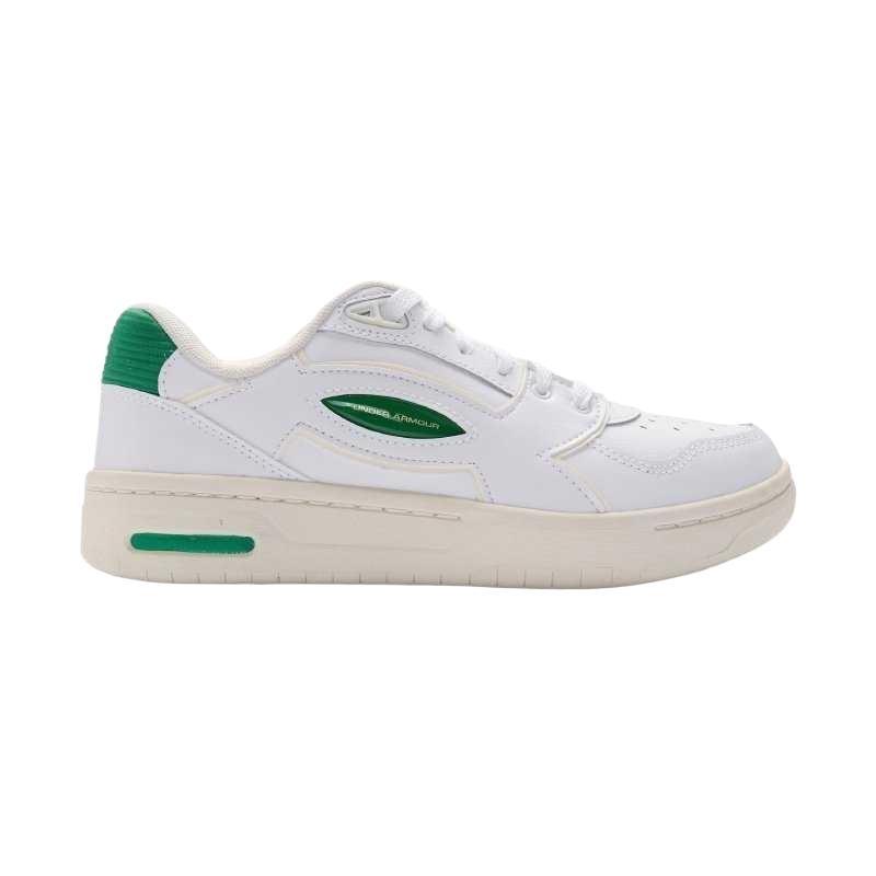 Under Armour Flex Leather Cushioned Low Top Skate Shoes Women White 6007038-101