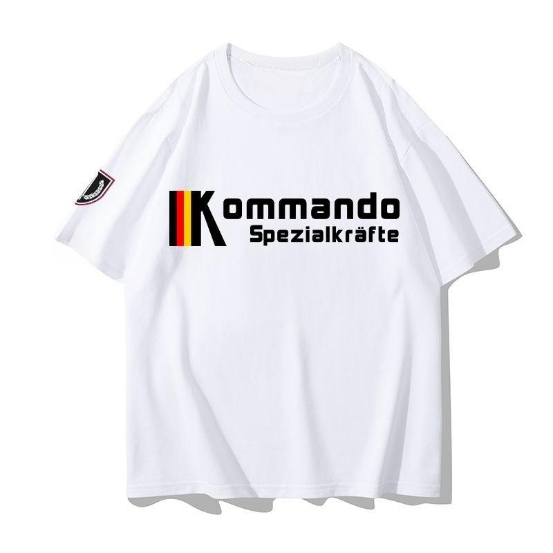 GerUnisexy Ksk GerUnisex Футболка Спецназа Военный Фан Военный Стиль Тактические Повседневные Короткий Рукав Чистый Хлопок Футболка Лето