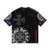 W363 CHROME HEARTS 2025 Summer New High Quality Cotton Round Neck Loose Large Size Men's and Women's T-shirt Couple T-shirt