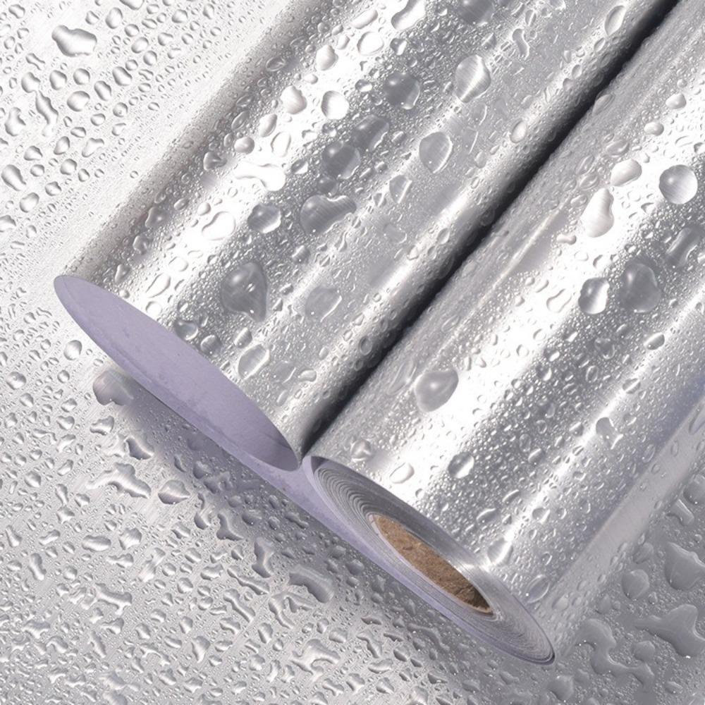 Самоклеящаяся наклейка на стену Утолщенная металлическая контактная бумага Пленка для защиты холодильника от ржавчины Кухня