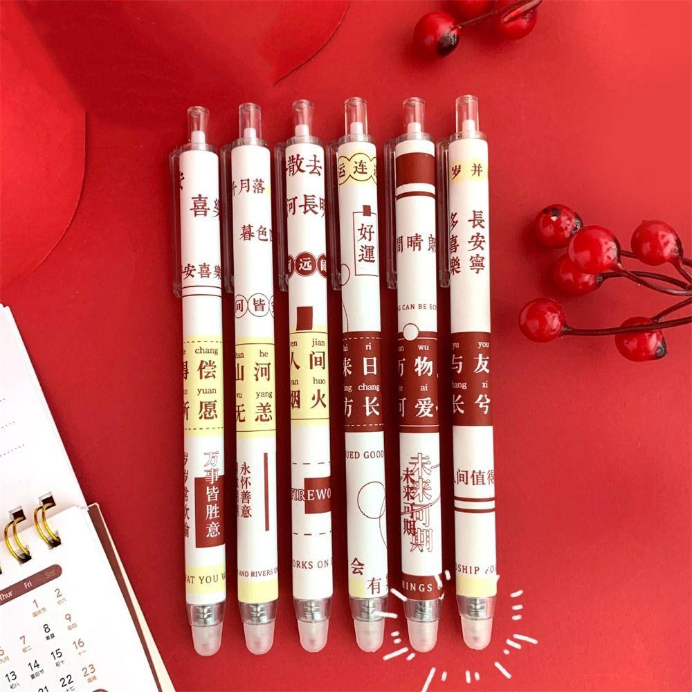 Канцелярские принадлежности 0,5 мм синие гелевые ручки с рисунком из мультфильмов, стираемая ручка, ручка для студентов, ручка-пресс