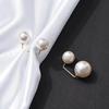 6Pcs Adjustable Pearl Brooch Clothing Accessories Retractable Button New Tighten Waist Button  Women