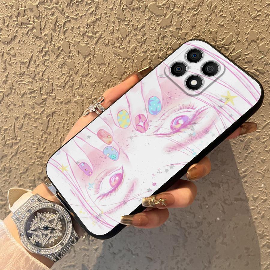 Чехол для Honor X8 90 8X X7 Magic5Lite X5b 200 400 Lite X9a X6 70 Funda Чехол для телефона Ретро Мода Аниме Глаза
