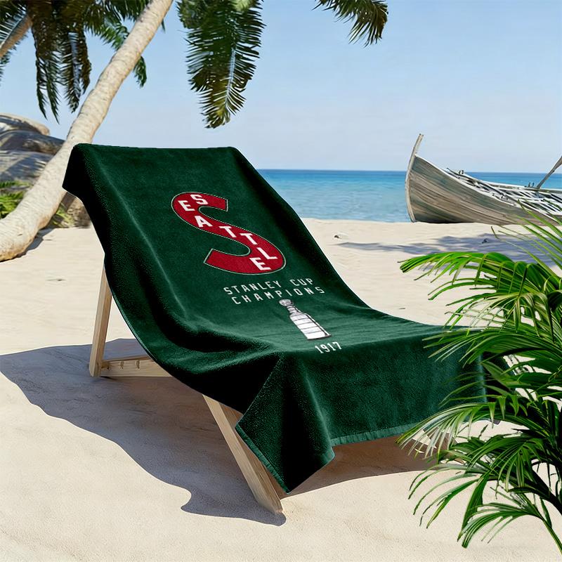 Seattle Metropolitans Print Beach Towel, Large Soft Quick Dry Towel for Beach Camping Swimming