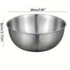 High-quality! 3pcs Bowl Set Versatile For Noodles Soups More 304 Stainless Steel Ideal For Cooking Baking Food Storage