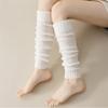 Модные женские гетры на осень-зиму, сохраняющие тепло ноги с длинными рукавами для женщин, однотонные гетры
