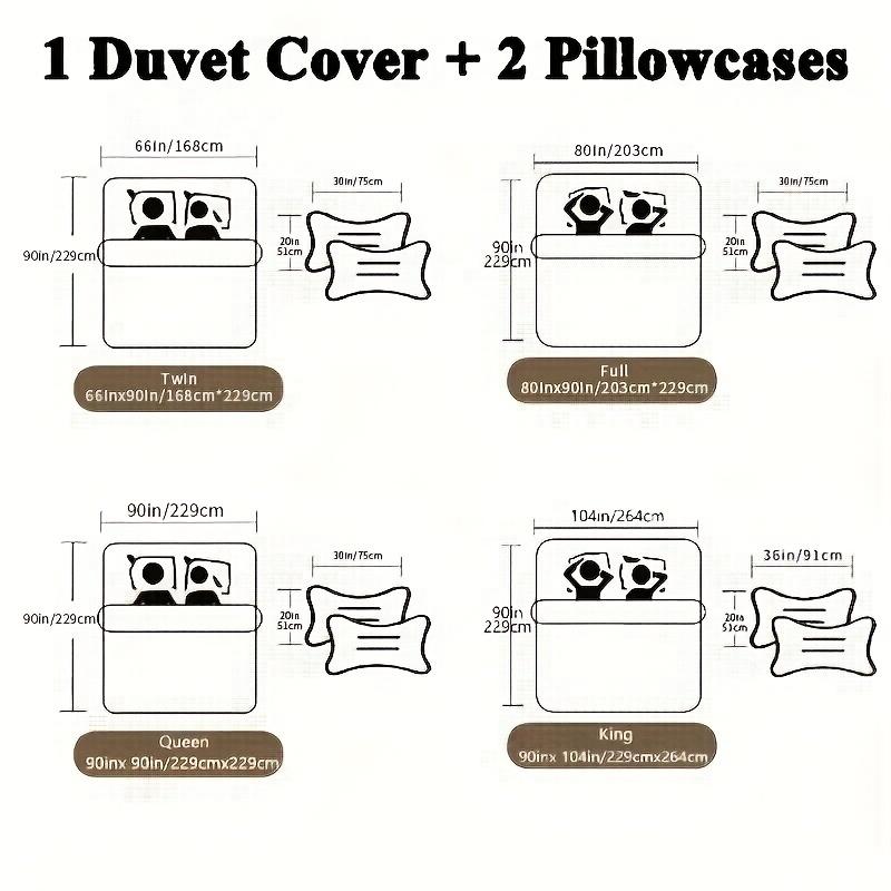 3Pcs Duvet Cover Collection Tiger Print Bedding Collection Soft Comfortable Duvet Cover For Bedroom Guest Room