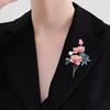 Брошь в виде пиона национального цвета, высококачественная женская, в китайском стиле, с эмалью, на корсаже, с символом удачи и благоприятным цветком, классические аксессуары