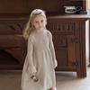 Girls Knitted Dress Autumn Winter New Children Gown Princess Solid Color Kids Fashion Sweater Dresses Baby Clothes