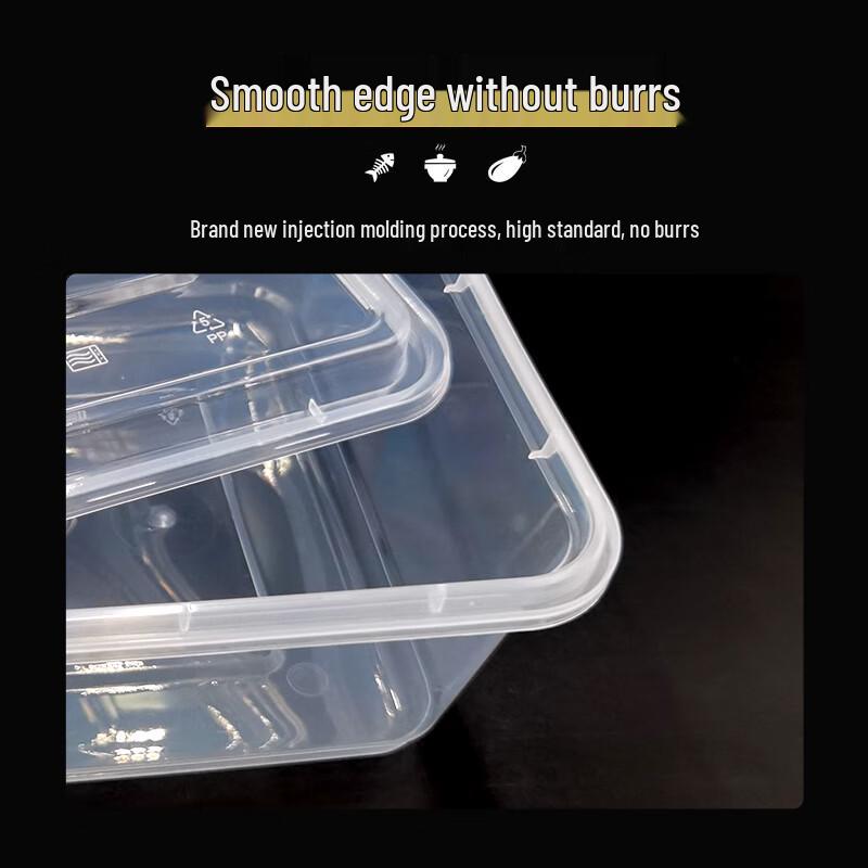 Disposable Rectangular Takeaway Meal Containers