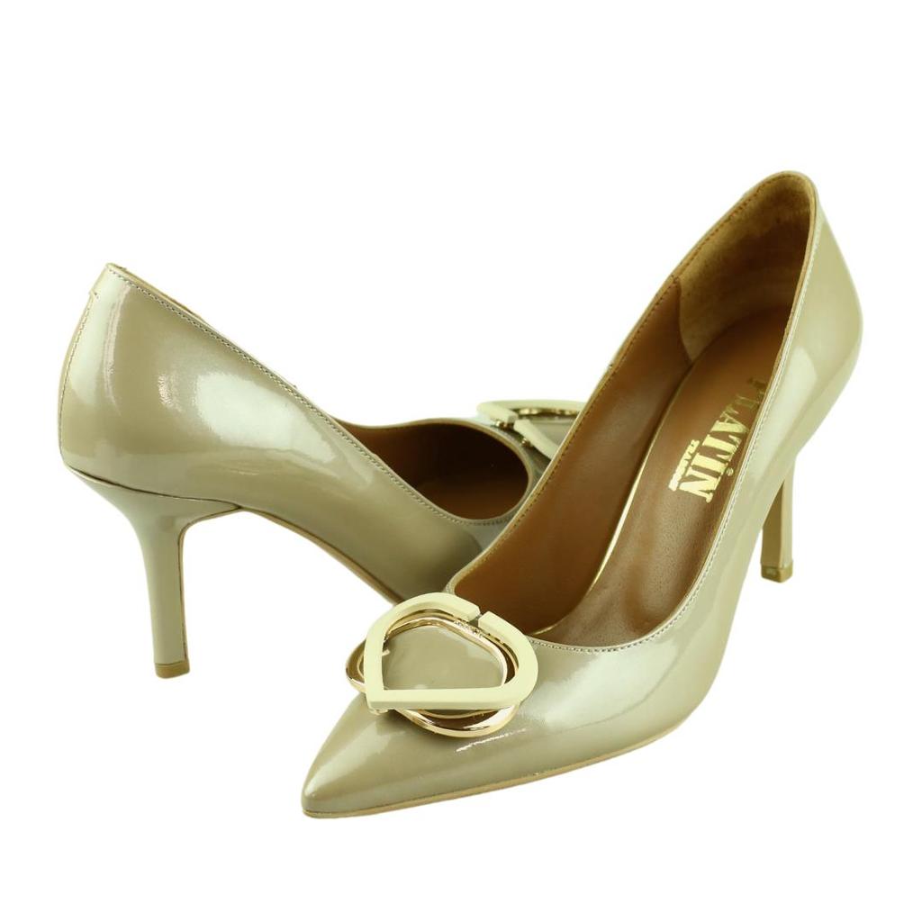 Женские туфли из натуральной кожи из специальной коллекции на высоком каблуке