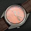 АВТОМАТИЧЕСКИЕ ВИНТАЖНЫЕ ЧАСЫ SEIKO 5 ЯПОНИЯ 7009A МУЖСКИЕ С ЦИФЕРБЛАТОМ ОРАНЖЕВОГО ЦВЕТА a701267-5 R206a-a701267
