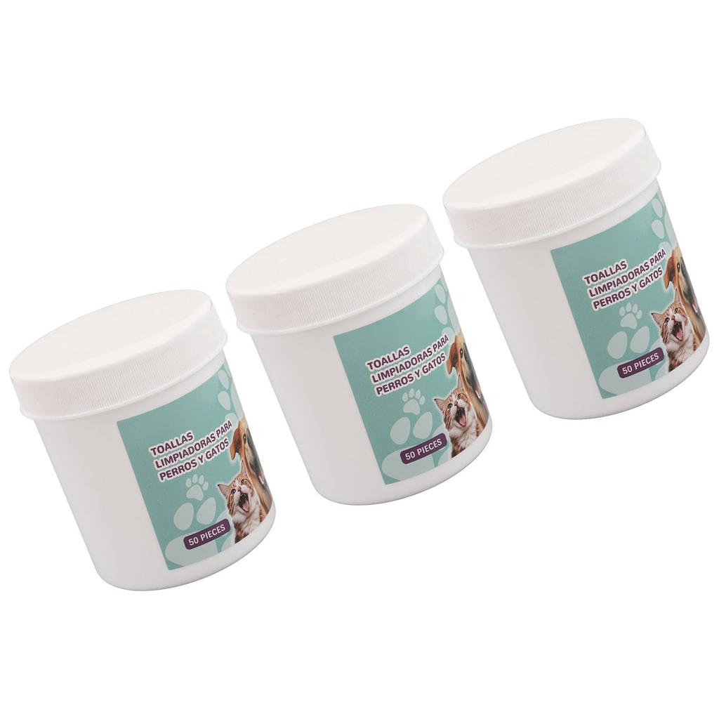 3 бутылки 50 шт. Салфетки для чистки зубов у собак, салфетки для чистки зубов у кошек, удаление зубного камня и кариеса у домашних животных