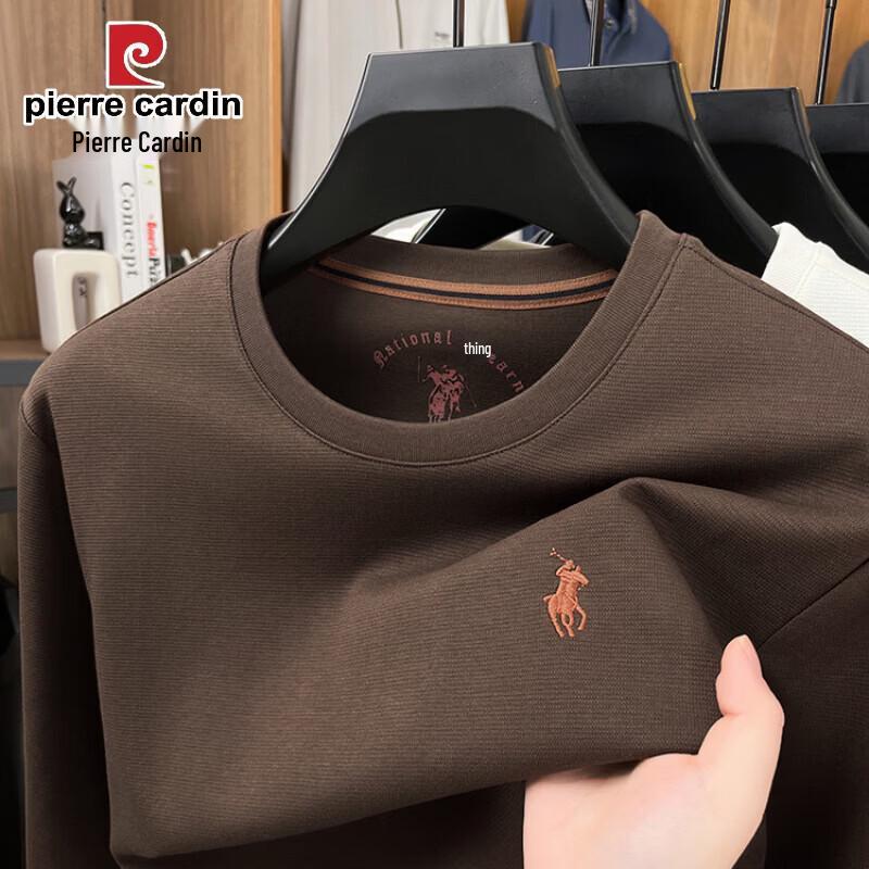 Pierre Cardin Мужская хлопковая футболка с длинным рукавом