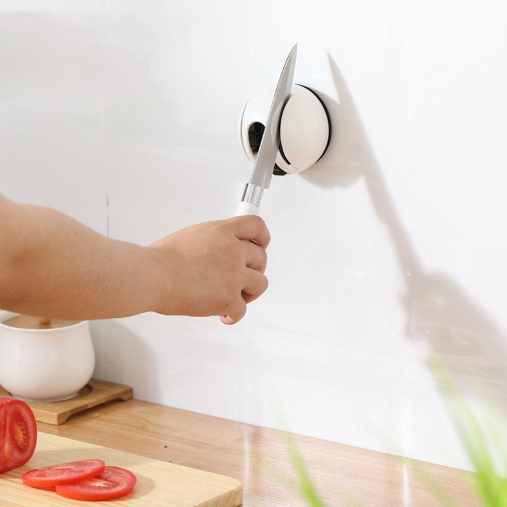 Простая точилка для ножей на присоске, инструмент для заточки ножей, прочный точильный камень для ножей, кемпинг