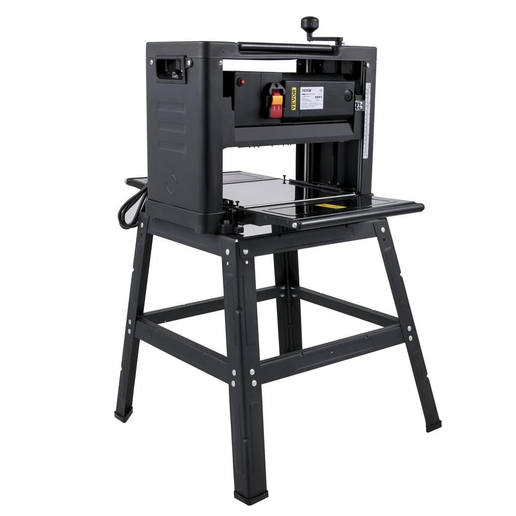 Thickness Planer 13-Inch Benchtop Planer 2000W Wood Planer 8000 rpm Woodworking Planer 10 AMP Wood Planer Foldable 6m/min Planing Speed with Iron