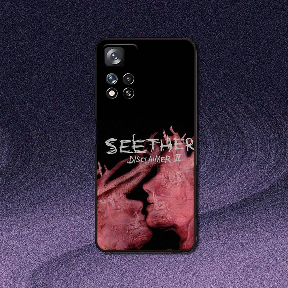 Seether Rock Band Phone Case For Samsung S10,S21,FE,S21,Note 20,10 S25,S24,S23,Ultra,S9,S22,Plus Soft Black