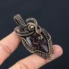 Copper Tourmaline Gemstone Pure Copper Wire Wrapped Handmade Pendant Jewelry For Gift