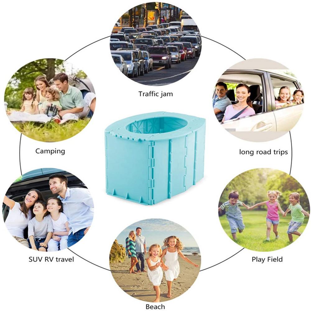 Long Trip Camping Baby Car Potty Urinal Portable Folding Toilet Mobile Seat Travel Pot Toilet