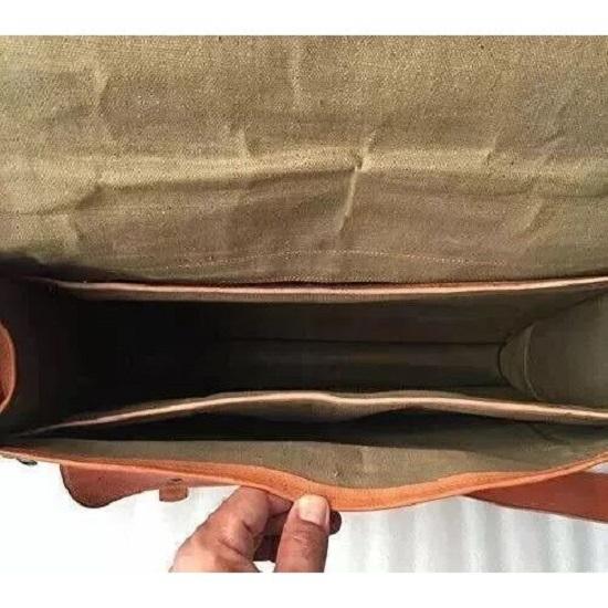 Мужская кожаная винтажная сумка-портфель для ноутбука ручной работы, коричневая сумка-мессенджер