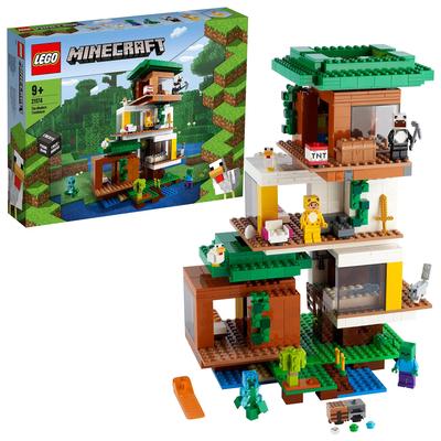 LEGO Minecraft Tree House 21174 Игрушечный блок Present Video Game House Home Мальчики Девочки Возраст 9+