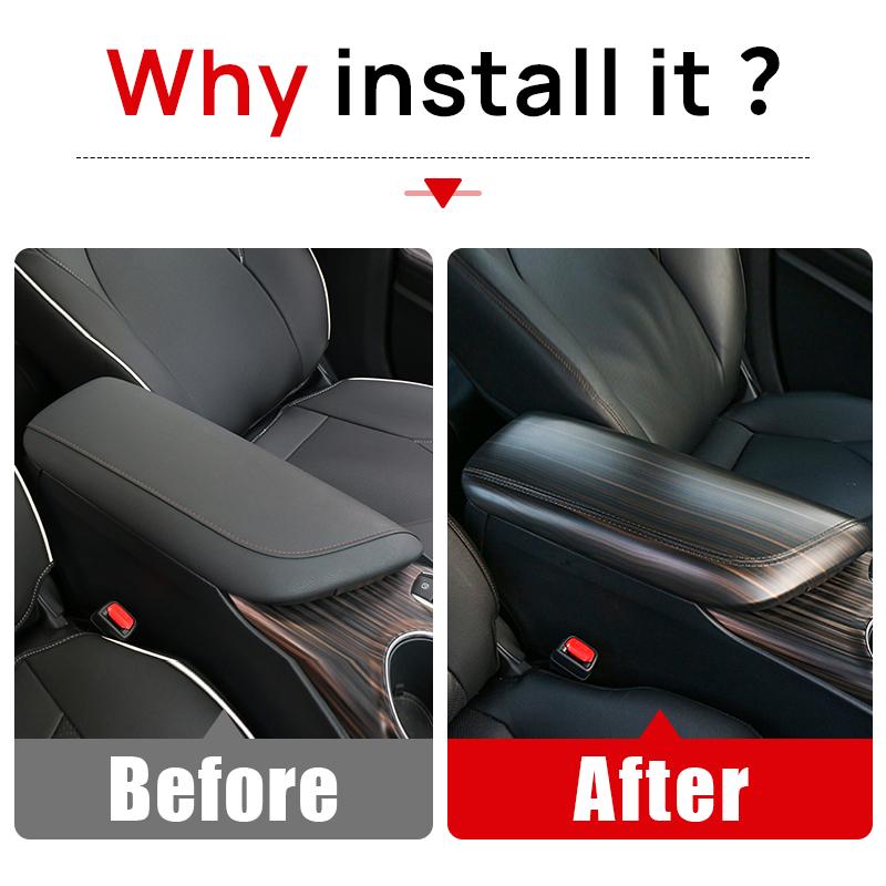 Стайлинг автомобиля ABS, защитная крышка подлокотника для центральной консоли, накладки для Toyota Camry 70 XV70 2018-2022 2023