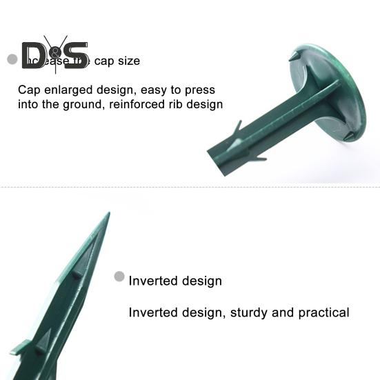 100/200 шт. кольев для дерна, прочные садовые колья, ландшафтные колья для защиты от сорняков, тканевой сетки, газона, использования во дворе