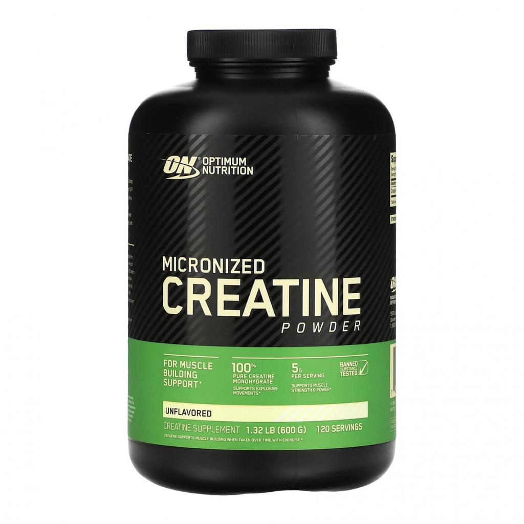 Micronized Creatine Unflavored (600 G), Micronized Creatine Powder Unflavored, Optimum Nutrition
