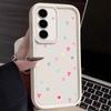 Color Love Hearts Print Matte Shockproof Case For Samsung S25 S24 FE S23 Ultra S22 A16 A56 A15 A55 A36 A35 A54 Lens Protection TPU Soft Phone Cover