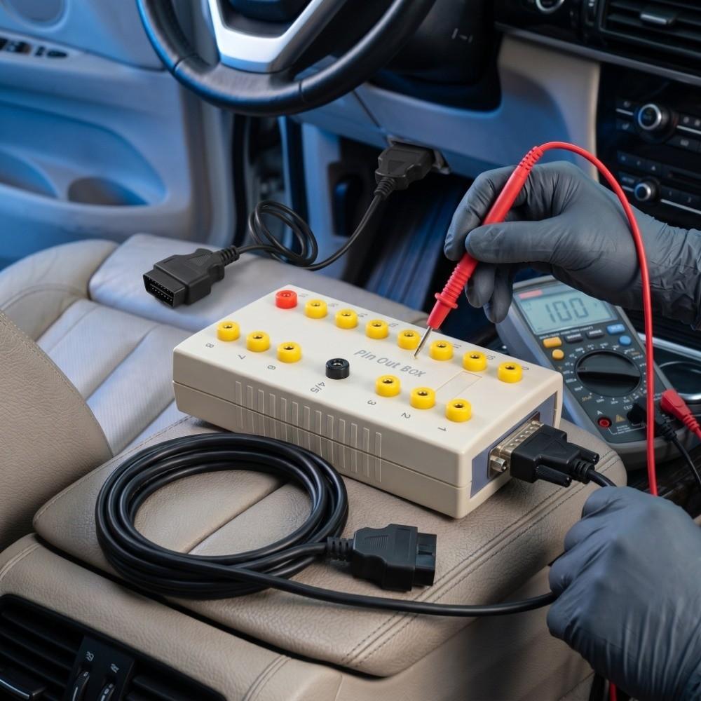 Side DB15 Expansion Port OBD2 Pin Out Box ABS OBD2 Diagnostic Tool OBD Socket Failure Checking