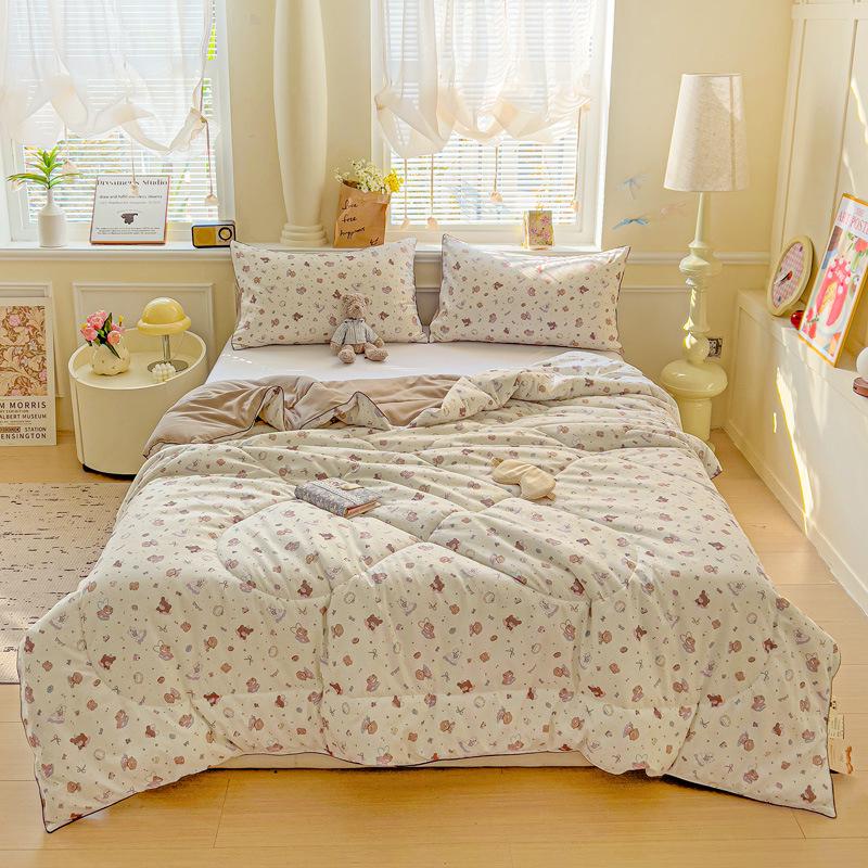 Охлаждающее летнее одеяло класса А для младенцев из стираного хлопка и соевого волокна