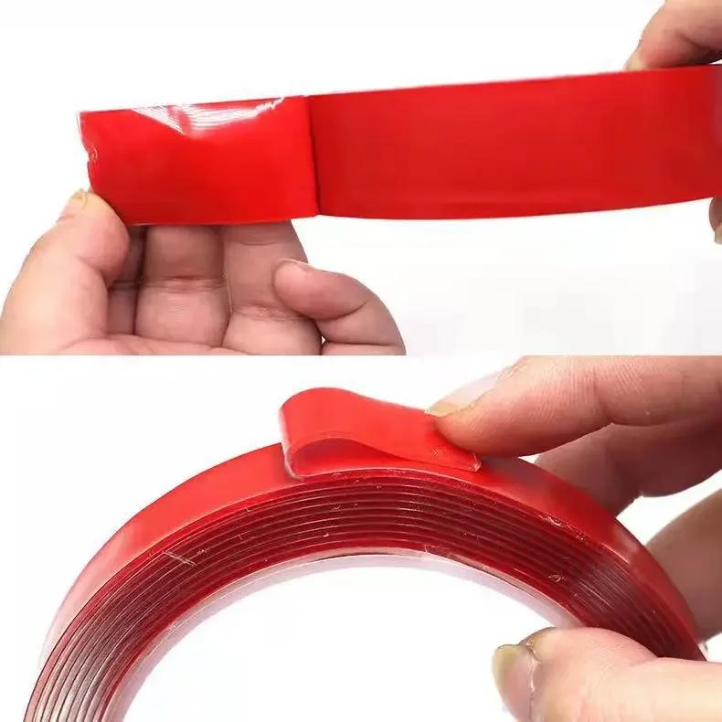 300CM/Roll Double Sided Adhesive Tape Acrylic Transparent No Traces Sticker for LED Strip Car Fixed Tablet Fixed