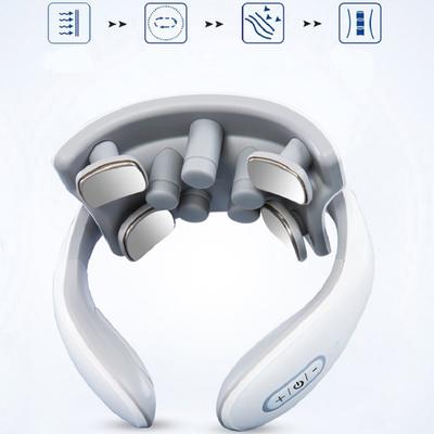 Умный массажер для шеи Портативный массажер для плеч и шеи Массаж шейных позвонков Уход за здоровьем Вибратор Нагревающий компресс Массаж