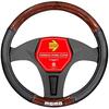 Momo DELUXE UNIVERSAL STEERING WHEEL COVER WOOD/PVC BLACK AND BROWN