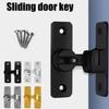 Безопасный сдвижной дверной замок Противоугонная дверная защелка Многоцелевой дверной засов Цилиндр с кулачком